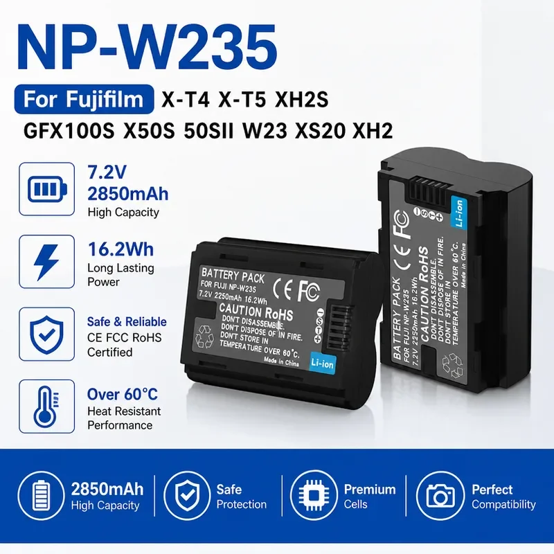 Fujifilm Camera X-T5 - [신제품] [NP-W235] 후지필름 W23 XS20 XH2