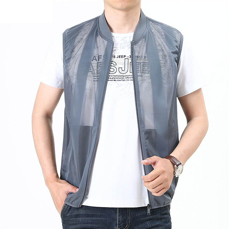 남성용 메쉬 중공 조끼, 통기성 야외 스포츠 코트, 레 - Photography Vest 리뷰 및 가격