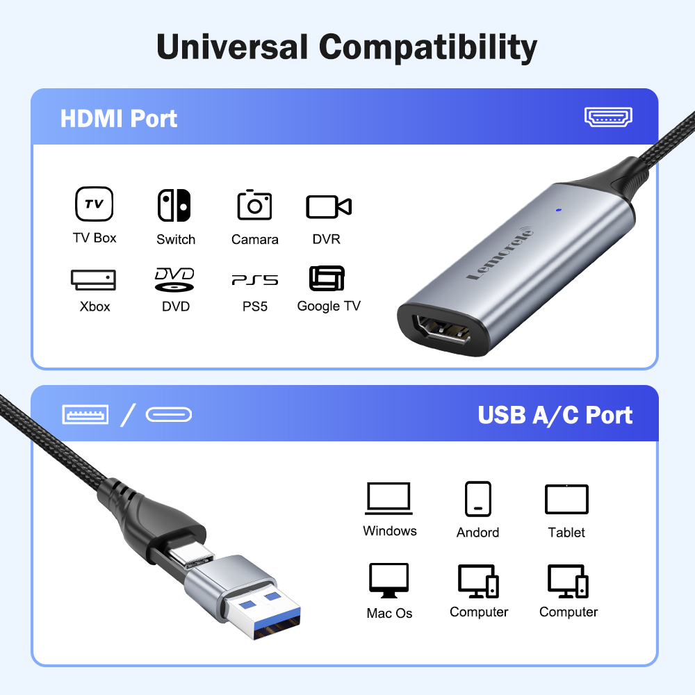 Lemorele USB 2.0 비디오 캡처 카드 HDM - Photography With Mobile 리뷰 및 가격