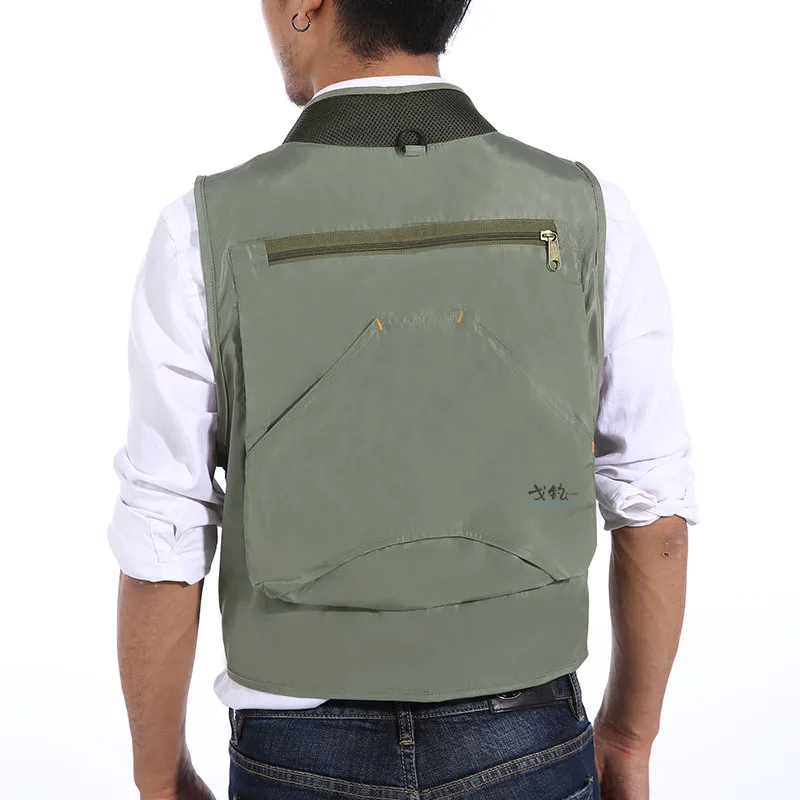 남성용 야외 빠른 건조 통기성 얇은 낚시 조끼, 대형  - Photography Vest 리뷰 및 가격