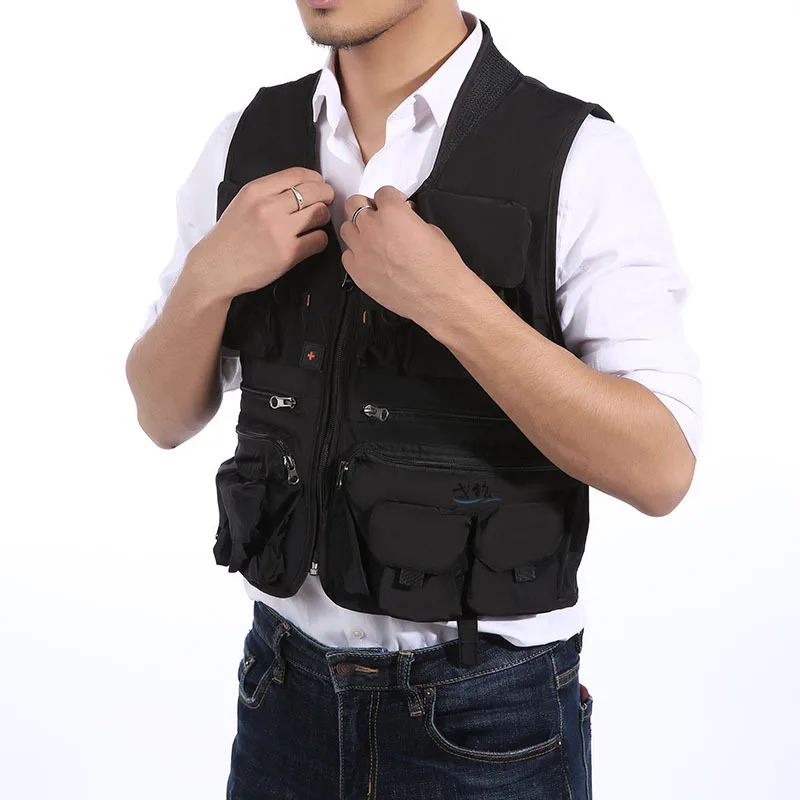 남성용 야외 빠른 건조 통기성 얇은 낚시 조끼, 대형  - Photography Vest 리뷰 및 가격