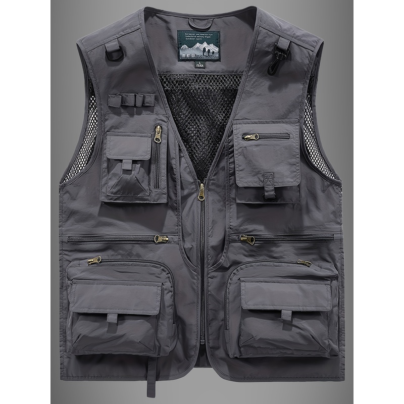 남성용 아웃도어 조끼 새로운 다기능 작업복 면접 촬영  - Photography Vest 리뷰 및 가격