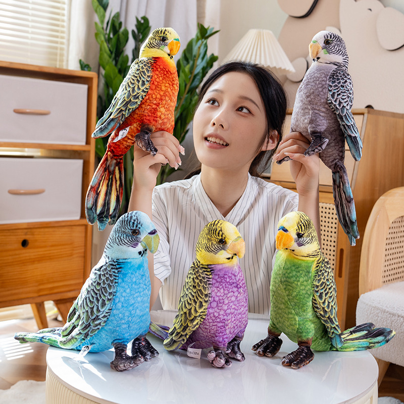 23cm 실물 같은 푹신한 앵무새 플러시 장난감 귀여운 - Photography Zoo 리뷰 및 가격