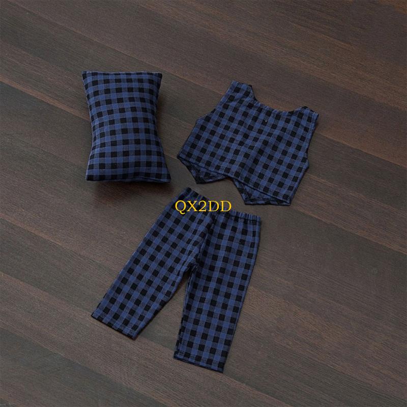 QX2D 체크 무늬 베개 바지 & 조끼 세트 아기 사진 - Photography Vest 리뷰 및 가격