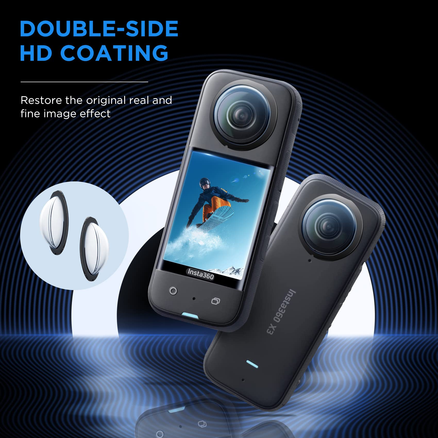 Insta360 X3 X4 X5용 액세서리 세트 렌즈  - Insta360 Camera X3 리뷰 및 가격