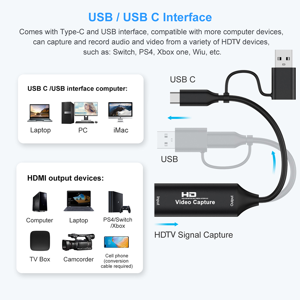 4K HDMI 호환 USB 비디오 캡처 카드 1080P - Photography With Mobile 리뷰 및 가격